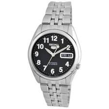 Seiko 5 SNK381K1 21 Jewels Black Dial 37mm Stainless Steel New Men's Watch
