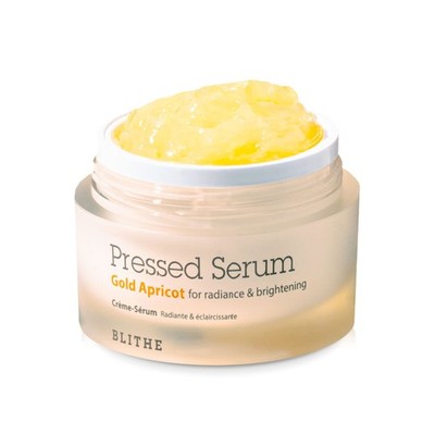 BLITHE Pressed Serum Gold Apricot 1.68 fl oz | Glow Serum for Face | Glass Skin