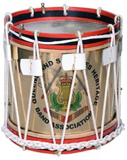 Victorian Era Military Reenactment Brass Shell Side Drum with Custom Emblem NEW