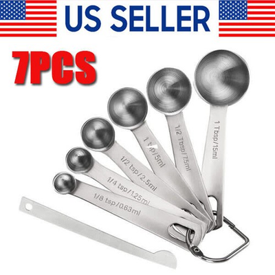 #ad #ad Stainless Measuring Steel 18 8 Spoons Set Cups and quality 01Piece Heavy Duty $22.69