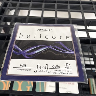 D'Addario Helicore Cello Single G String, 4/4 Scale, Medium Tension