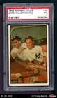 1953 Bowman #44 Mickey Mantle / Yogi Berra / Hank Bauer Yankees HOF PSA 3 - VG