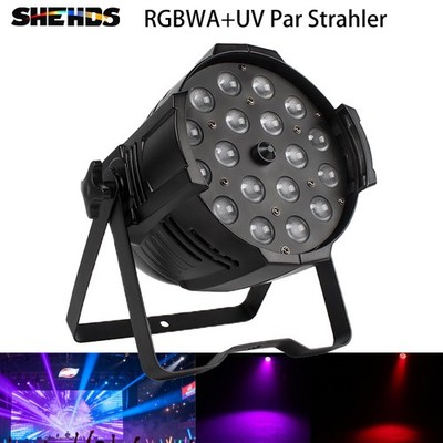 SHEHDS LED 18x18W RGBWA+UV Par Strahler Lighting Zoom Bühnenlicht Show Disco DJ
