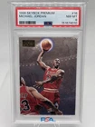 SkyBox 1996-97 Premium Michael Jordan #16 Chicago Bulls PSA 8 Graded Card