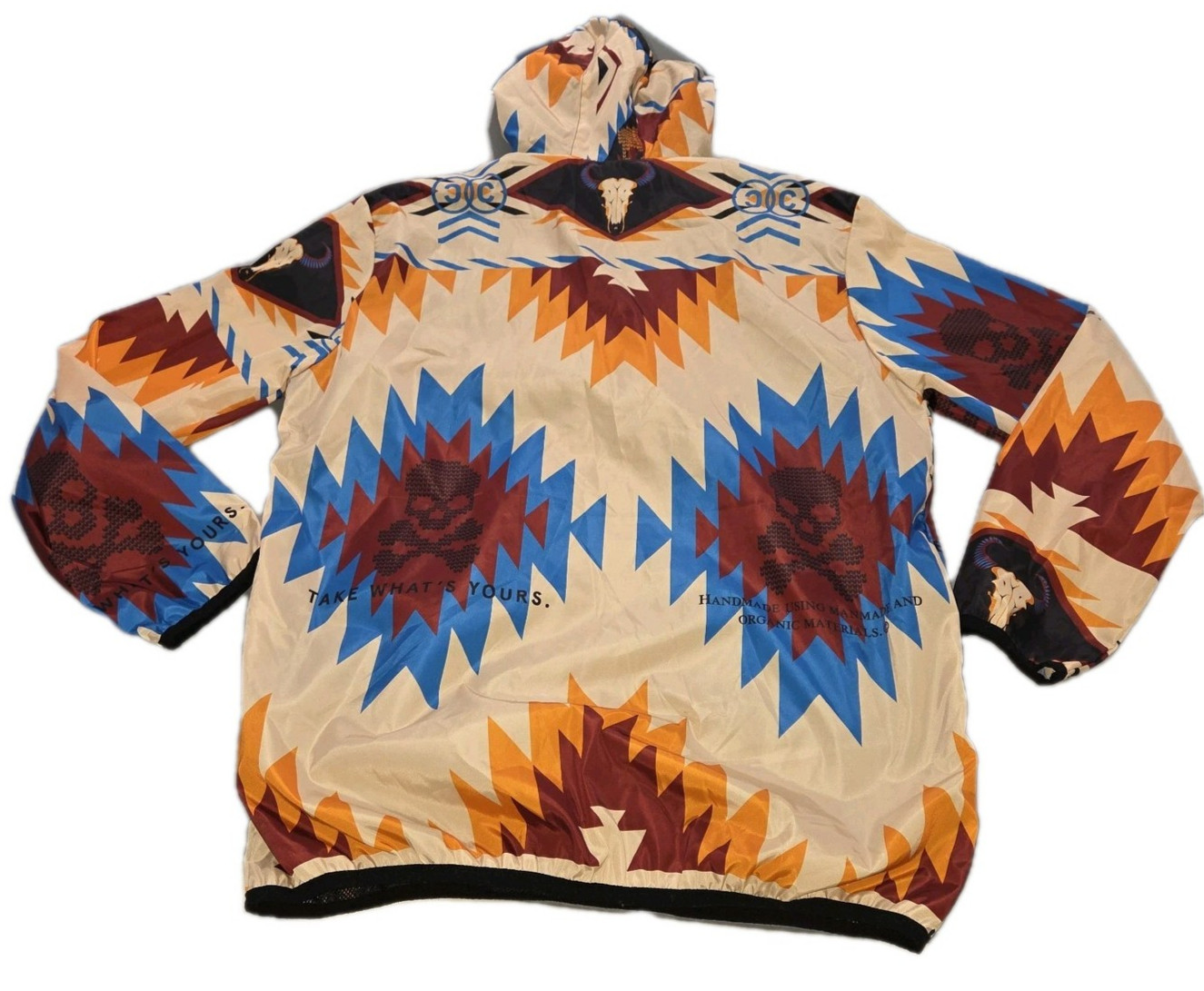 Reason Brand Aztec Pattern Multi Hood Pullover Wi… - image 4