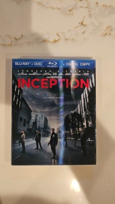 Inception (Blu-ray/DVD, 2010, 2-Disc Set) w Slipcover NEW SEALED