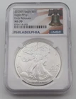 2025 P $1 1 oz Silver Eagle with Eagle Privy NGC MS70 Early Releases 8354118-183