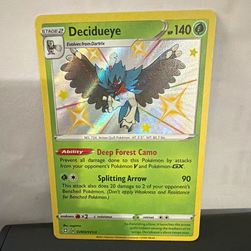 Decidueye SV003/SV122 Shining Fates Shiny Vault Shiny