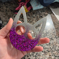 Cat resin keychain