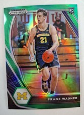 2021-22 Prizm Draft Picks #9 RC Franz Wagner Green Prizm SP