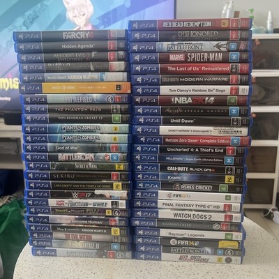 Playstation 4 Video Games Select Your Title Choose Your Games