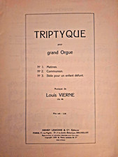 Triptyque Pour Grand Orgue Louis Vierne, Op. 56~Matins, Kommunion, Stele pour un