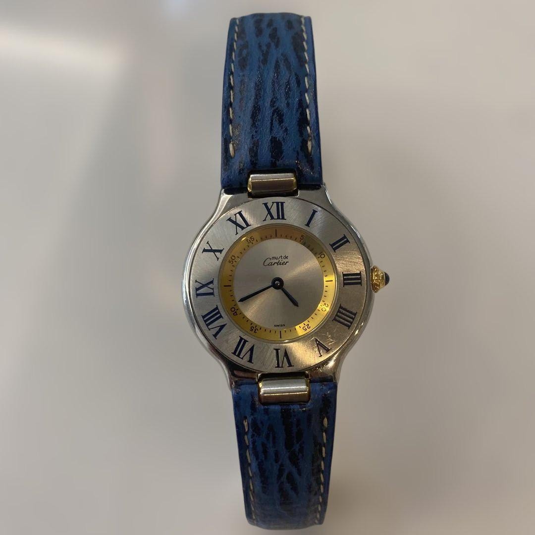 Cartier Must 21 Steel Women's Watch Silver Dial 31mm Pre-Owned