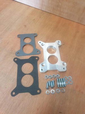 Adaptor plate to fit Holley 2brl carburettor 330, 460 and 350 to Holden Blue 6