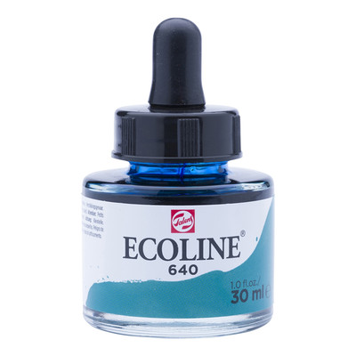 Ecoline Watercolor With Dropper 30 Ml Blue Green | Talens