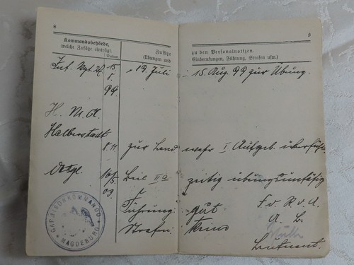Passaporto Militare 3° Th. Inf. Rgt. 71 Tedesco 1 WK - Picture 6 of 9