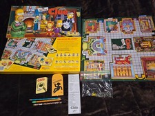 Complete Simpsons Clue 1st Edition 2000 Parker Brothers Board Game Pewter Pieces