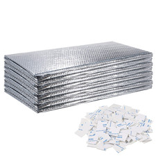 Gerrii 8 Pcs Garage Door Insulation Kit Double Bubble Insulation Panels