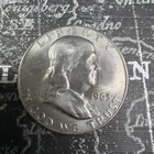 AU 1963 D Franklin Half Dollar Exact Coin Pictured -FH101