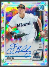 2020 Bowman J.J. Bleday Chrome Prospect Auto Atomic Refractor /100 Marlins LF2