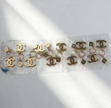 Set of 10 Wholesale CHANEL 2024 VIP Gold Snowflake Charm w/Double C Logo