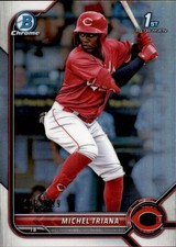 2022 Bowman #BCP-75 Michel Triana Chrome Prospects Refractors #/499
