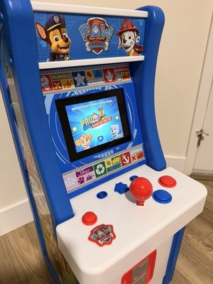 ARCADE 1UP PAW PATROL JR ARCADE  GAME W/STOOL - EXCELLENT CONDITION!