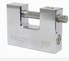 Abloy PLP685T Protec2 Padlock. Brand New. High Sec.  Key Card. Rare. Collectors