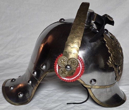 Pickelhaube German Steel Helmet Brass Prussian Officer Lobster Tail Replica Read