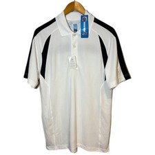 NEW PGA Tour Airflux UPF 15 Short Sleeve Polo Shirt Men  s Size Small White
