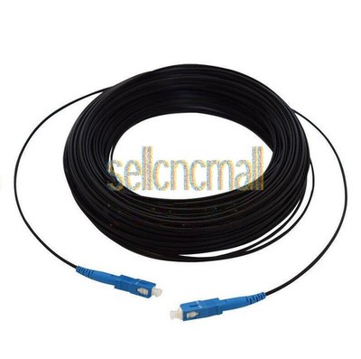 FTTH Fiber Optic Drop Cable Patch Cord SC to SC Simplex SM Jumper  100M