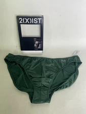 2xist Sexy Sliq Hip Brief Underwear Hunter Green Mens Size XL