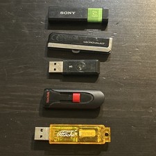 5ct USB Flash Drive Memory Stick Tested Working See Pics