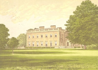 PEPER HAROW, Godalming, Surrey (Viscount Midleton) 1892 old antique print