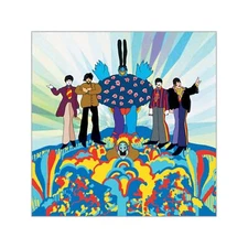 The Beatles With A Happy Blue Meanie Jumbo Vinyl Sticker - 2 Sizes To Pick From