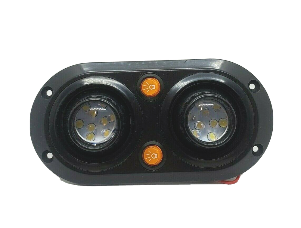 LIG LIG-030-05 12V LED DUAL SWIVEL INTERIOR READING LIGHT w/ON/OFF SWITCHES *C18