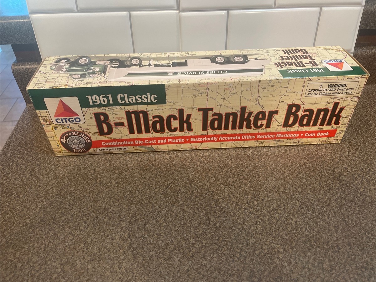 1999 CITGO - Cities Service 1961 Classic B-Mack Tanker Bank White