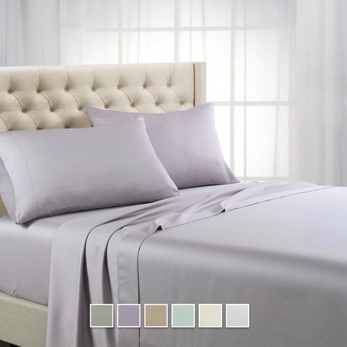 Split Top California King Sheet Set Luxury 600 Thread Count 100% Tencel Sheets - 第 1/7 張圖片