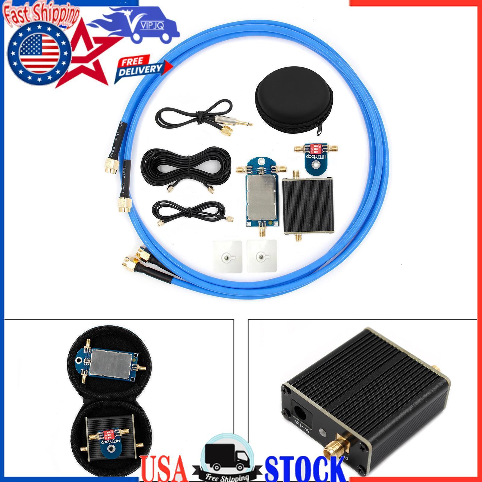 Small Loop Antenna 50K-500Mhz Full-Band Loop Active Receiving Antenna VHF UHF