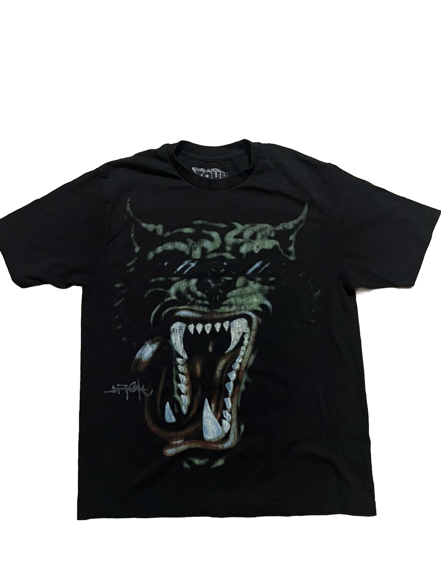 TRAVIS SCOTT UTOPIA TOUR OFFICIAL MERCH T-SHIRT BLACK TIGER