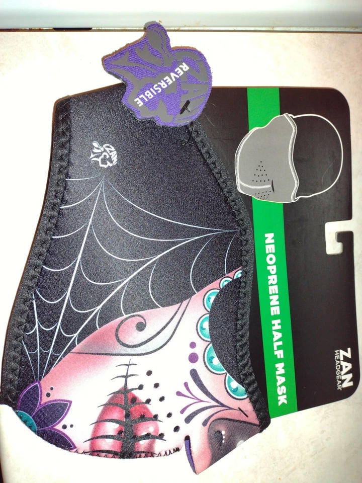 Media máscara de neopreno calavera de azúcar equipo de equitación Zan Foto 3 de 3