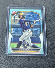 2023 Bowman Eric Brown Jr. Sky Blue Parallel 266/499
