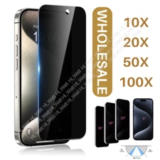 Wholesale Lot Privacy Screen Protector Tempered Glass For iPhone 15 14 13 12 11