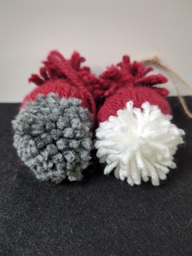 Pair Of Hand Made Gnomes Ornament Holiday Decor - Picture 5 of 5