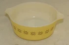 Vintage PYREX Town Country Yellow Casserole mixing bowl 472 1.5-Pint