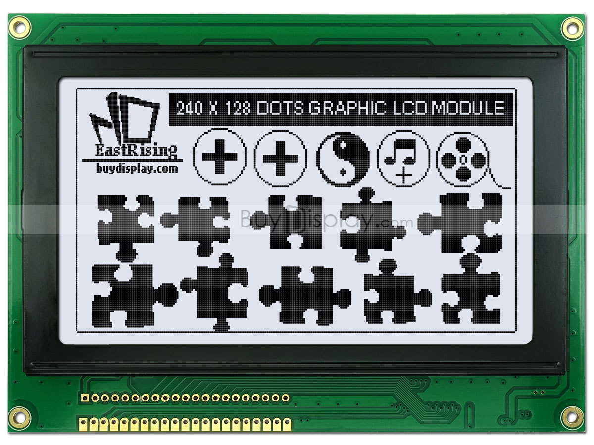 240x128 Graphic LCD Module Display,RA6963,T6963 Controller