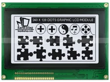 240x128 Graphic LCD Module Display,RA6963,T6963 Controller,Optional Touch Scree