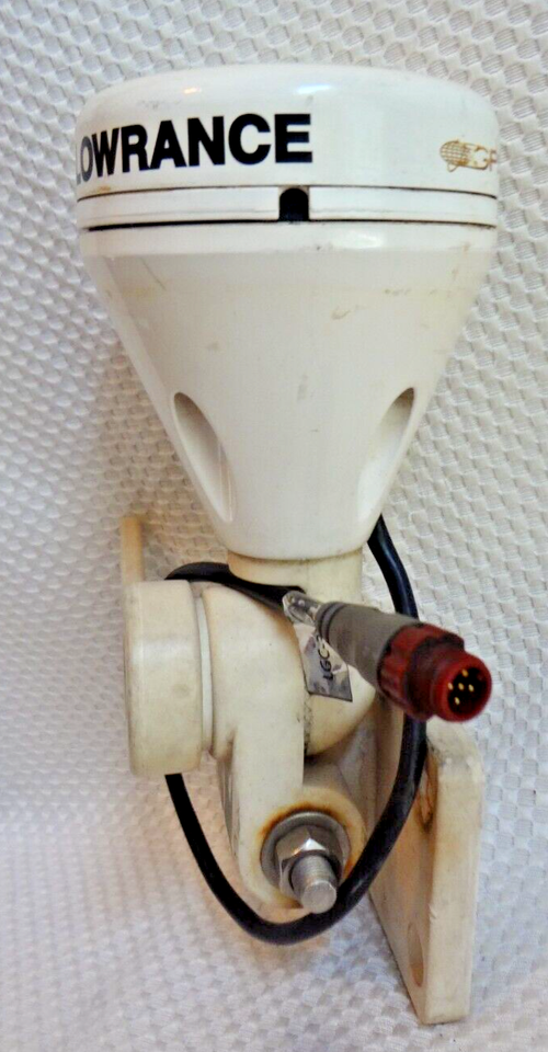 LOWRANCE LGC3000 BOAT MARINE GPS RECEIVER SENSOR PUCK ANTENNA w/ ADJ