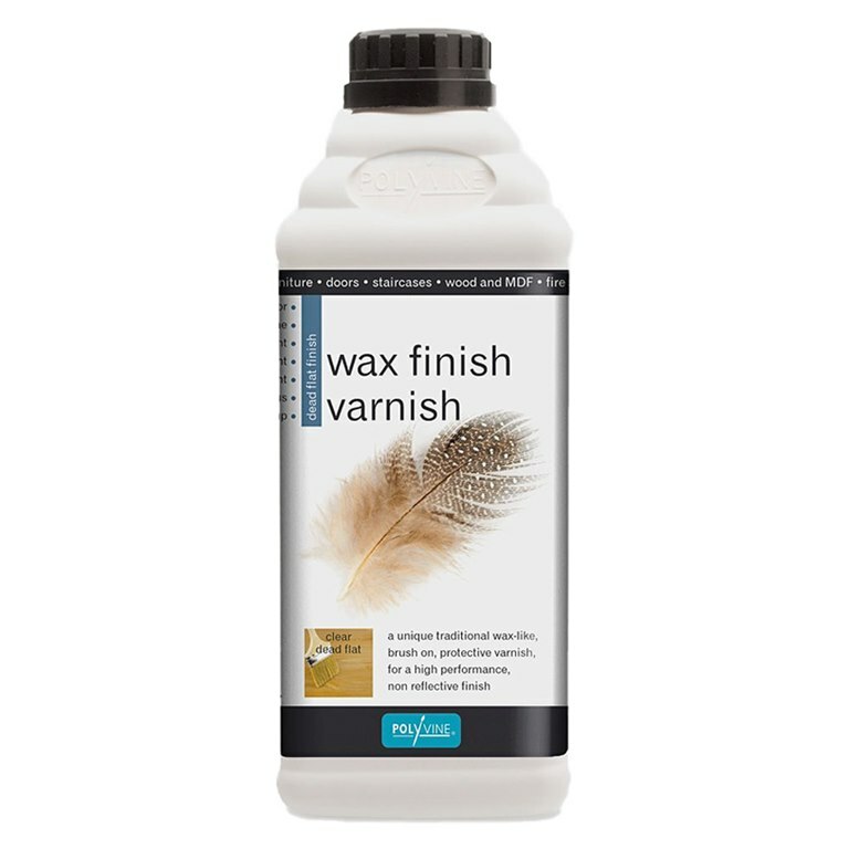 Clear Dead Flat Wax Finish Varnish Polyvine 500ml Durable with Silky feel of Wax