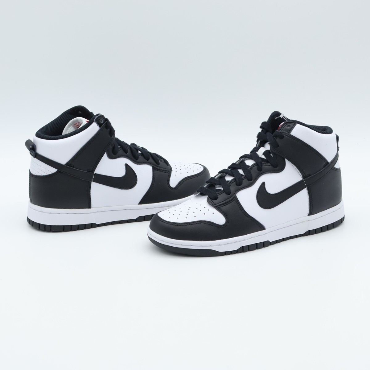 DD1869-103 Nike Dunk High Panda Black White University Red